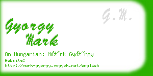 gyorgy mark business card